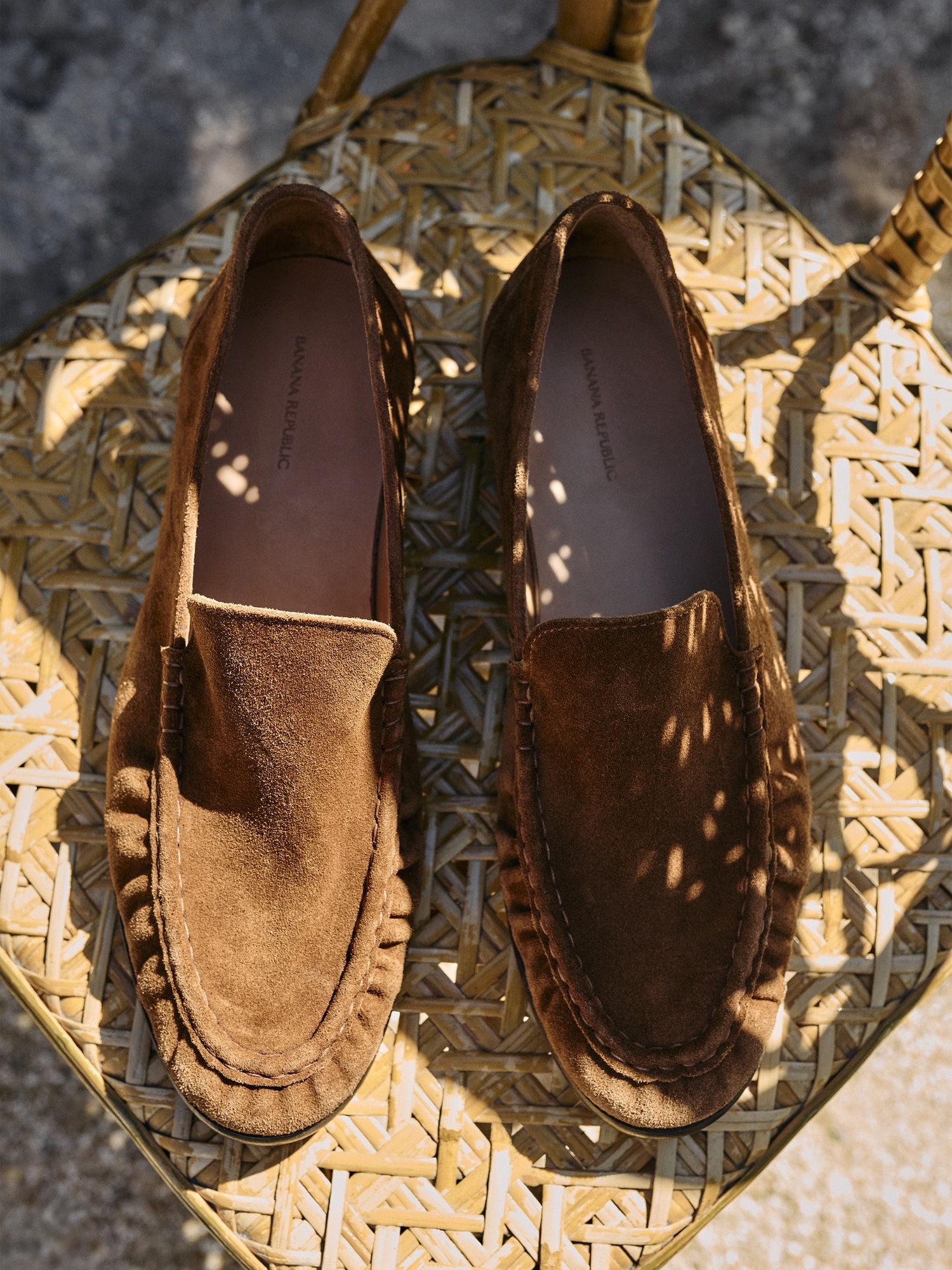 Suede Moc-Toe Loafer | Banana Republic