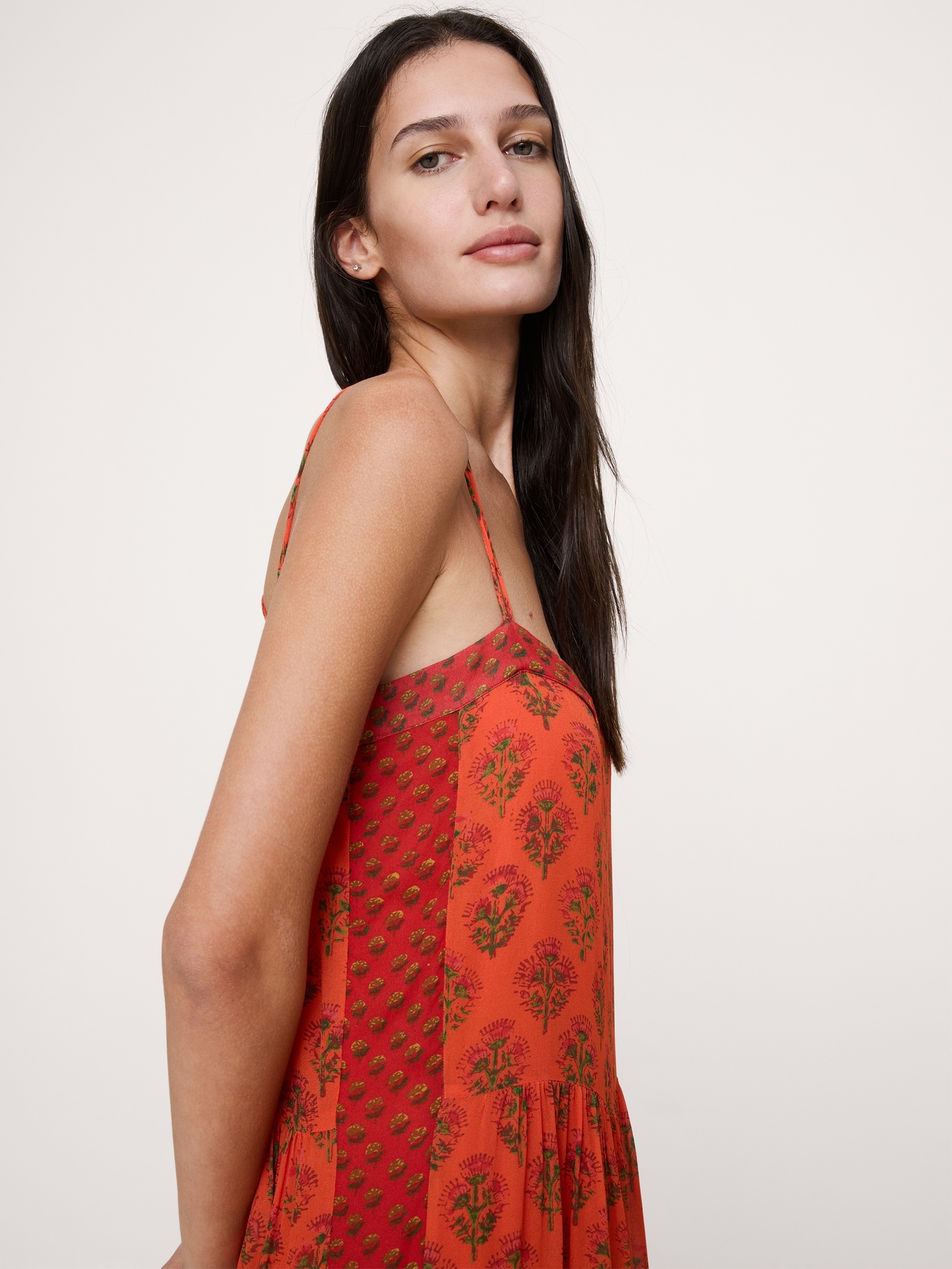 Image number 4 showing, Georgette Strappy Maxi Dress
