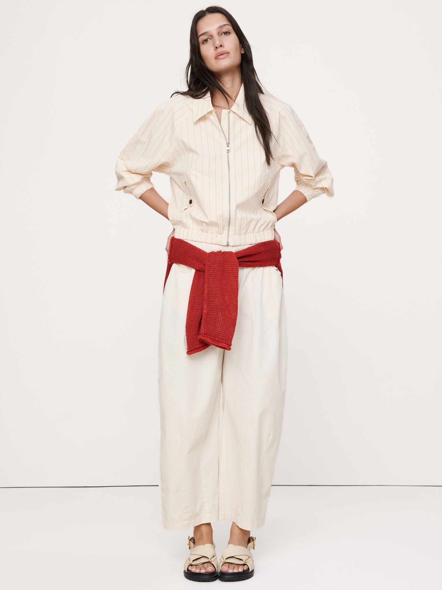 Image number 7 showing, Cotton Poplin Bomber Jacket