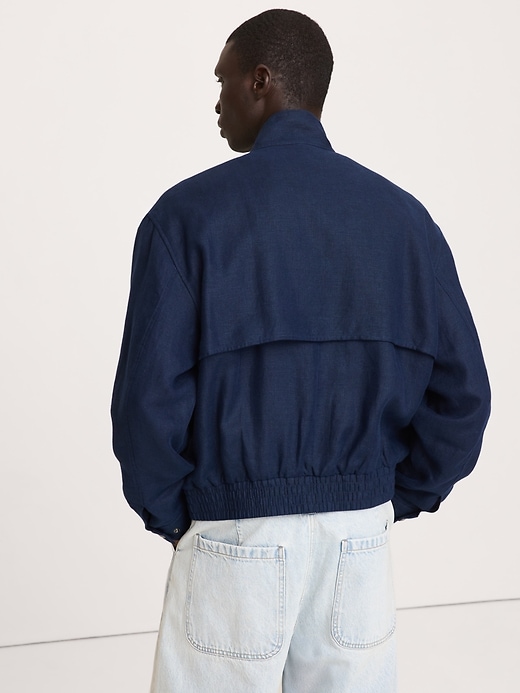 ジャケット・アウター Cotton Linen Harrington Jacket Linen Harrington Jacket | Banana Republic