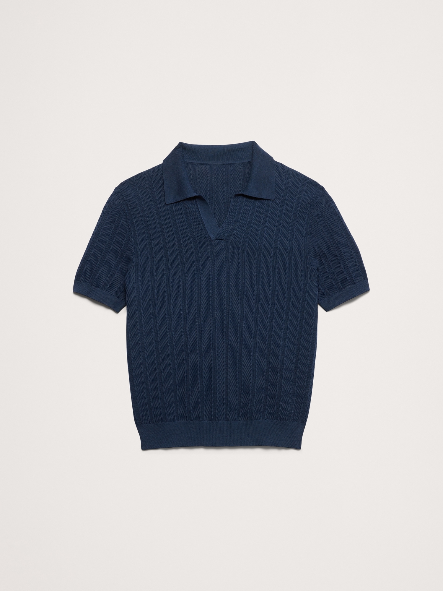 Image number 4 showing, Textured Cotton Stripe Sweater Polo