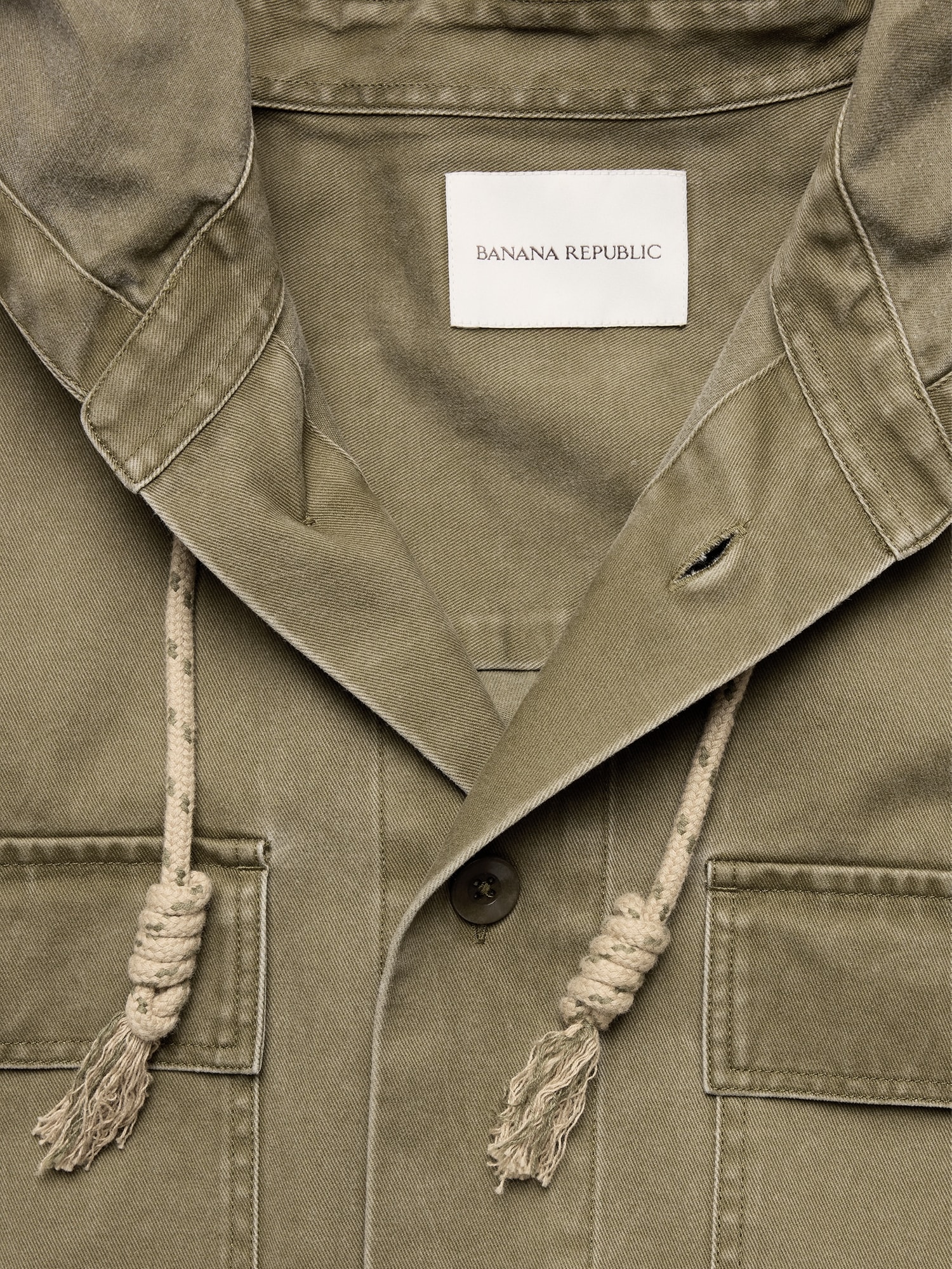 Image number 6 showing, Cotton Twill Hooded Overshirt