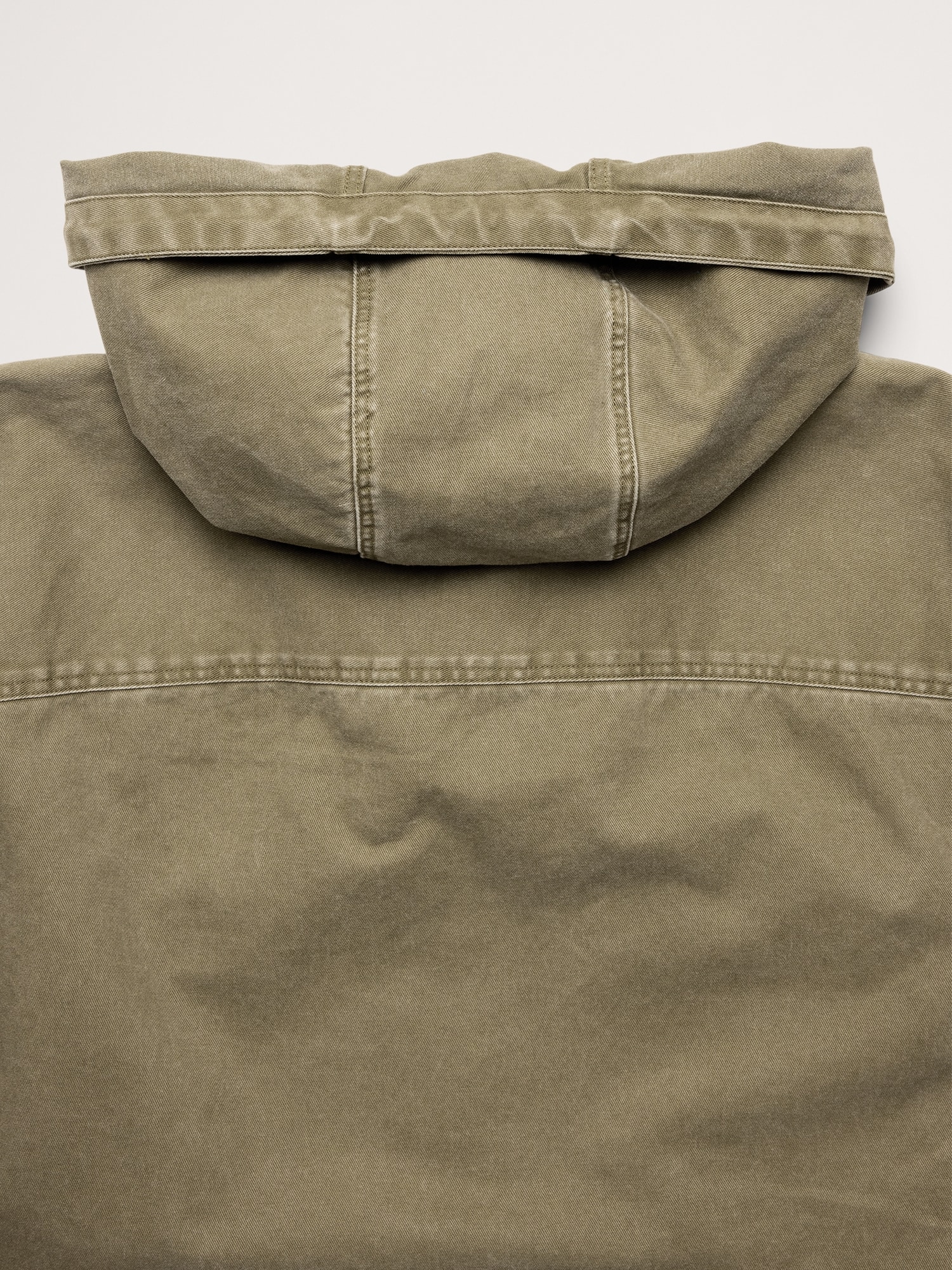 Image number 7 showing, Cotton Twill Hooded Overshirt