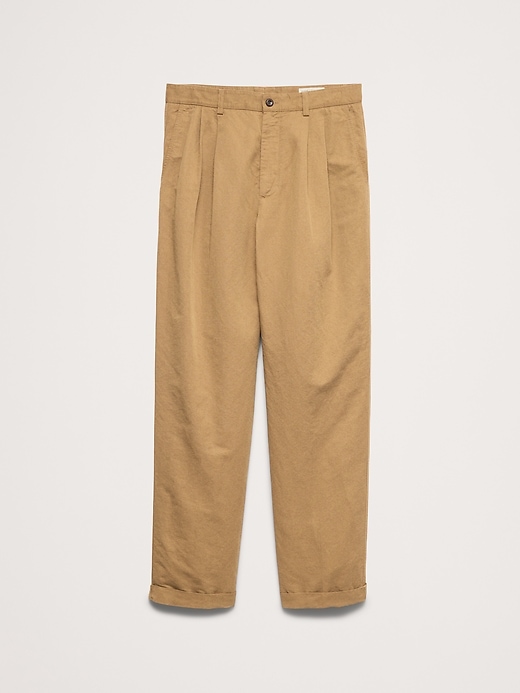 Archive Reissue Pleated Italian Linen-Cotton Pant | Banana Republic