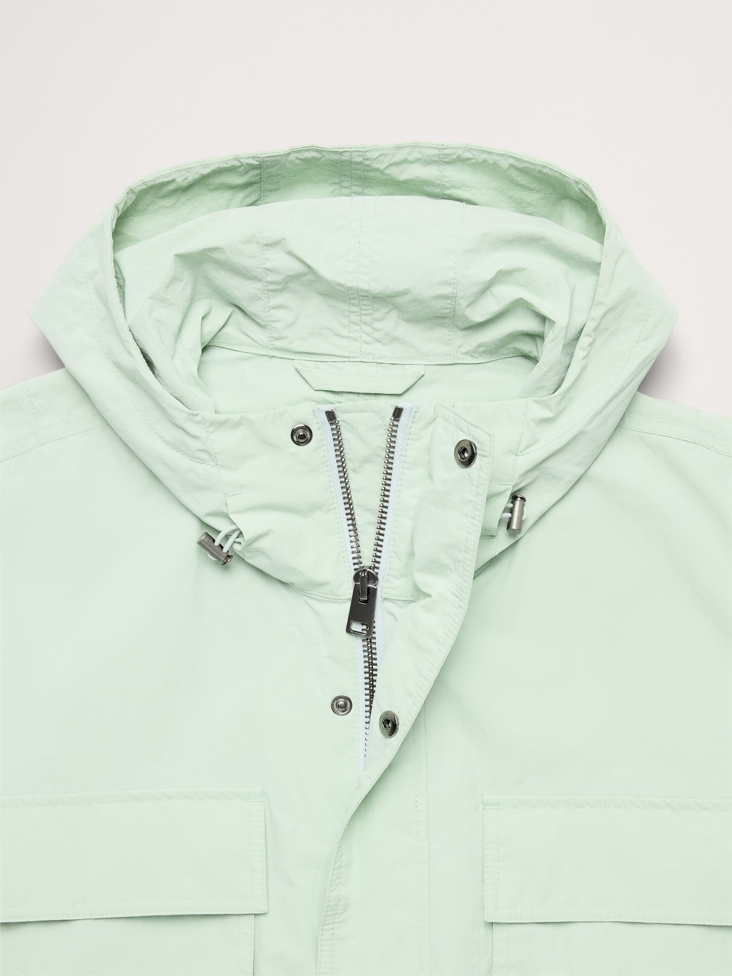 Мужская куртка Banana Republic Relaxed Multi-Pocket Flight, цвет: Мятный зелёный — фото 5