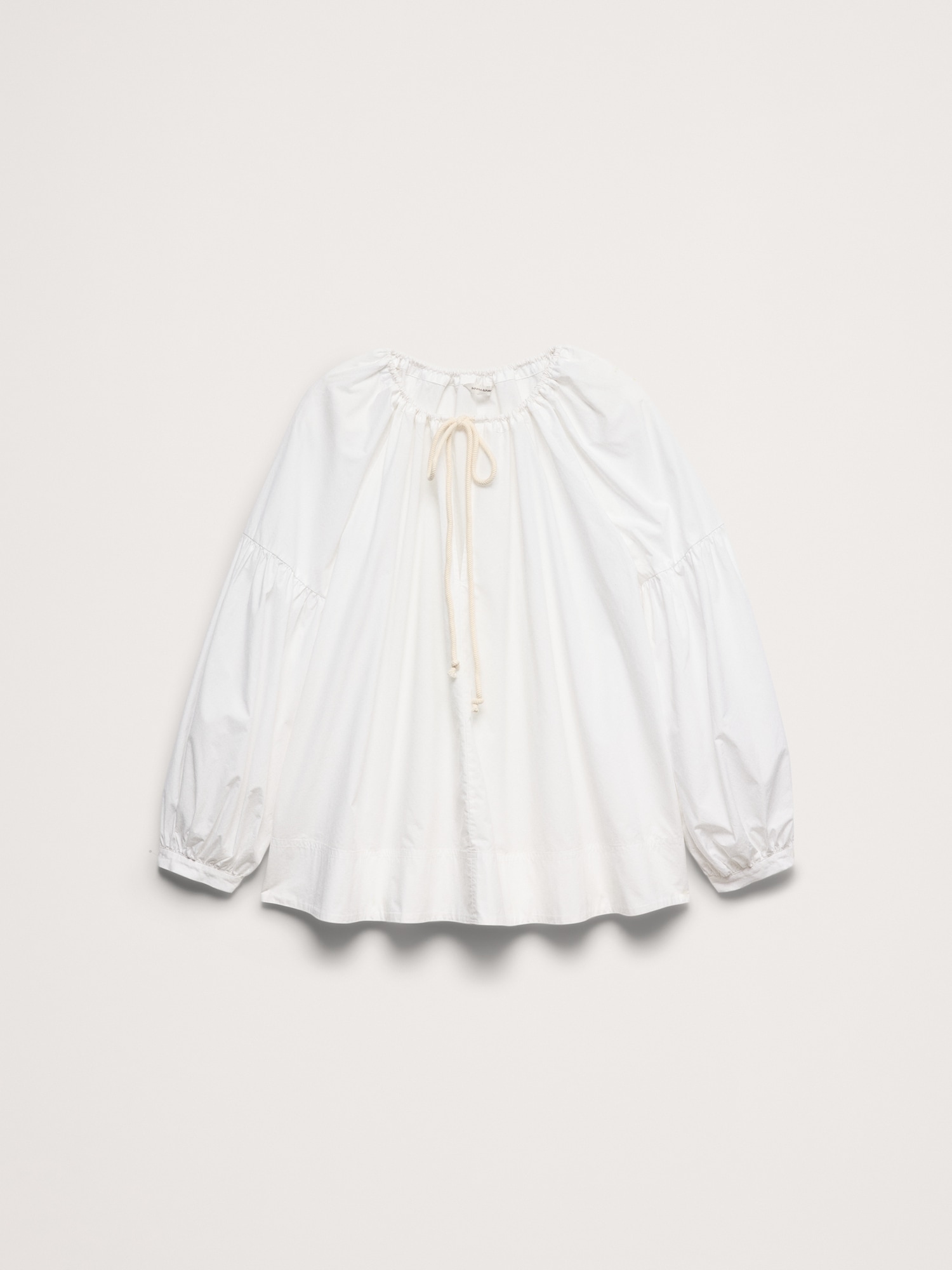 Image number 4 showing, Cotton Poplin Drawstring Top