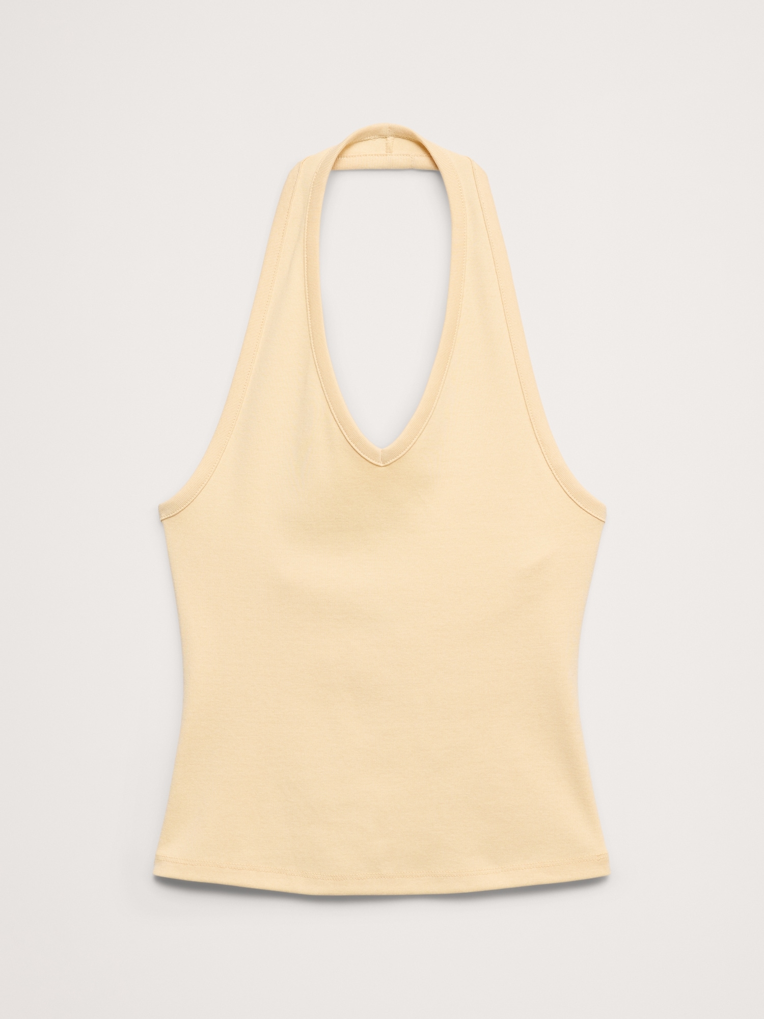 Image number 4 showing, Minimalist Cotton Halter Tank