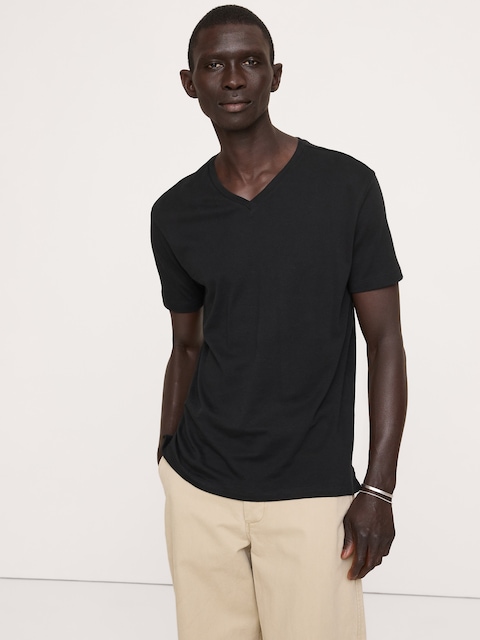 Luxury-Touch V-Neck T-Shirt