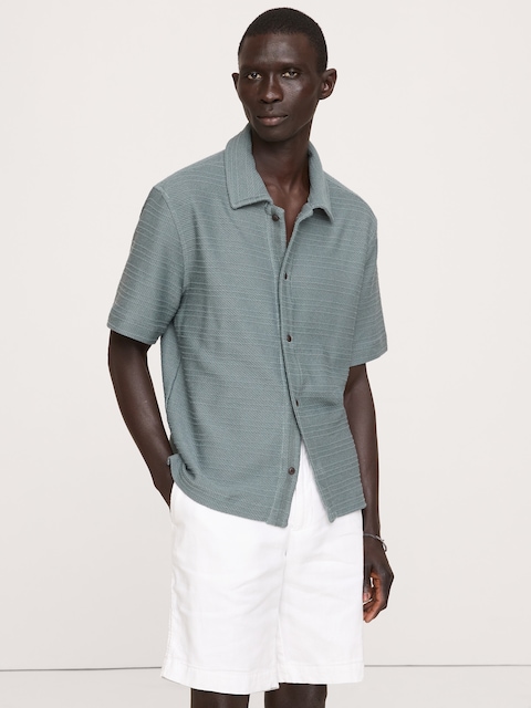 Knit Twill Resort Shirt