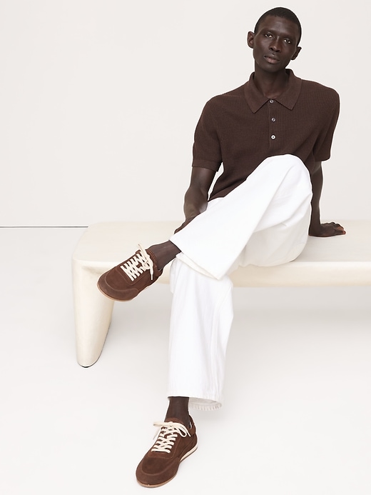 Italian Suede Low-Pro Sneaker | Banana Republic