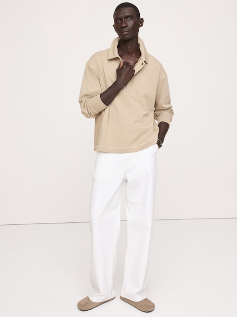 Cotton Quarter-Zip Sweatshirt