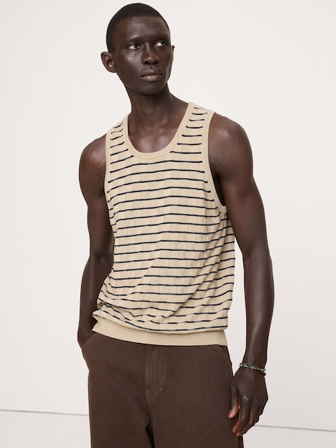 Cotton Stripe Tank