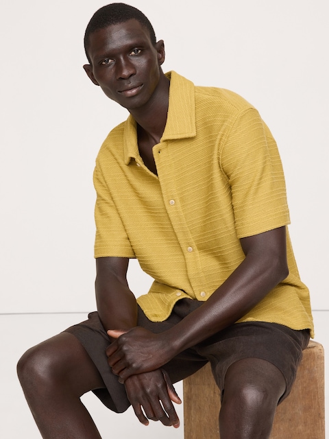 Knit Twill Resort Shirt