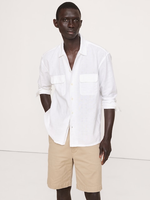 Relaxed-Fit Linen Resort Shirt