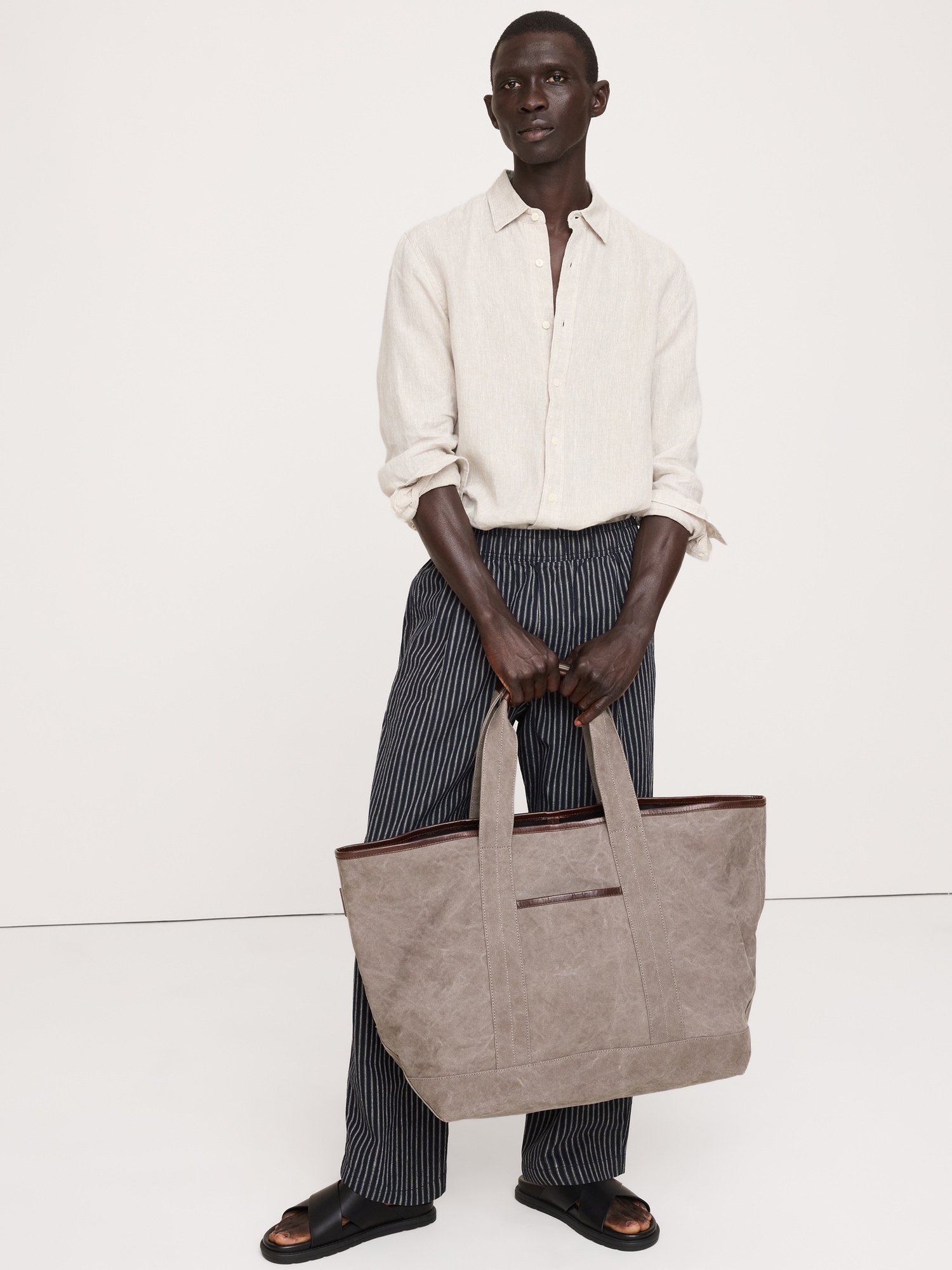 Image number 2 showing, Canvas & Suede Weekend Tote