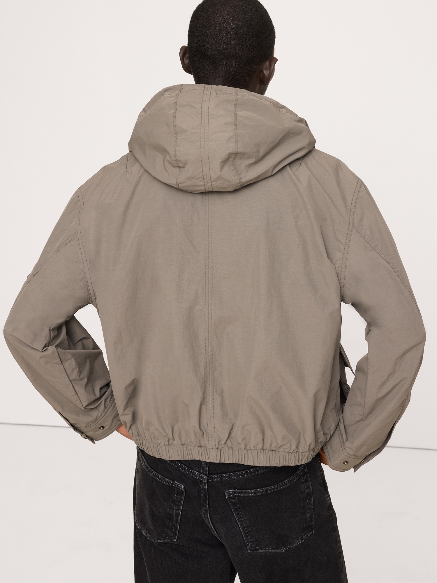 Image number 8 showing, Nylon Multi-Pocket Flight Jacket
