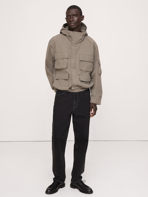 Relaxed Multi-Pocket Flight Jacket