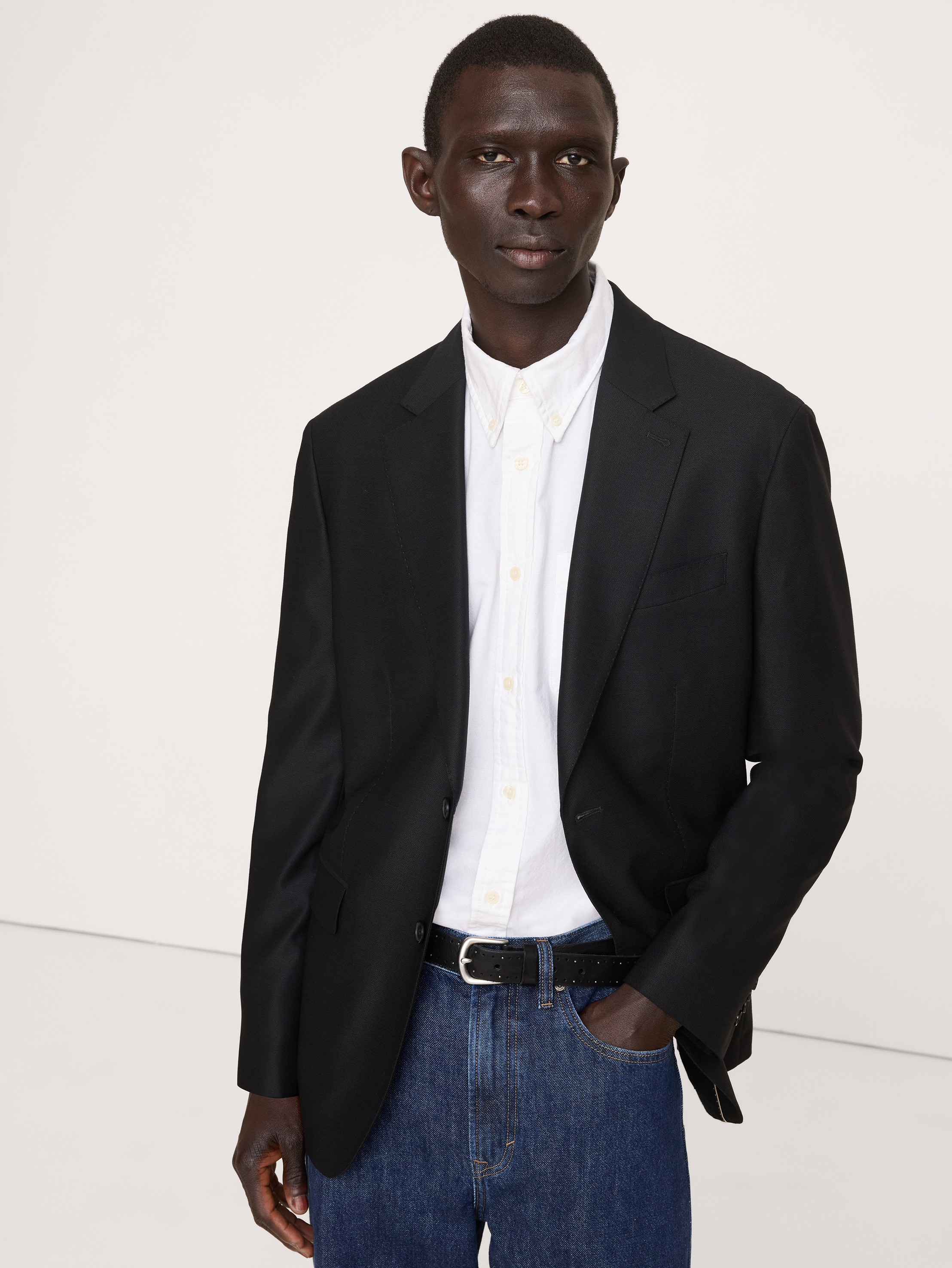 Signature Italian Hopsack Suit Jacket