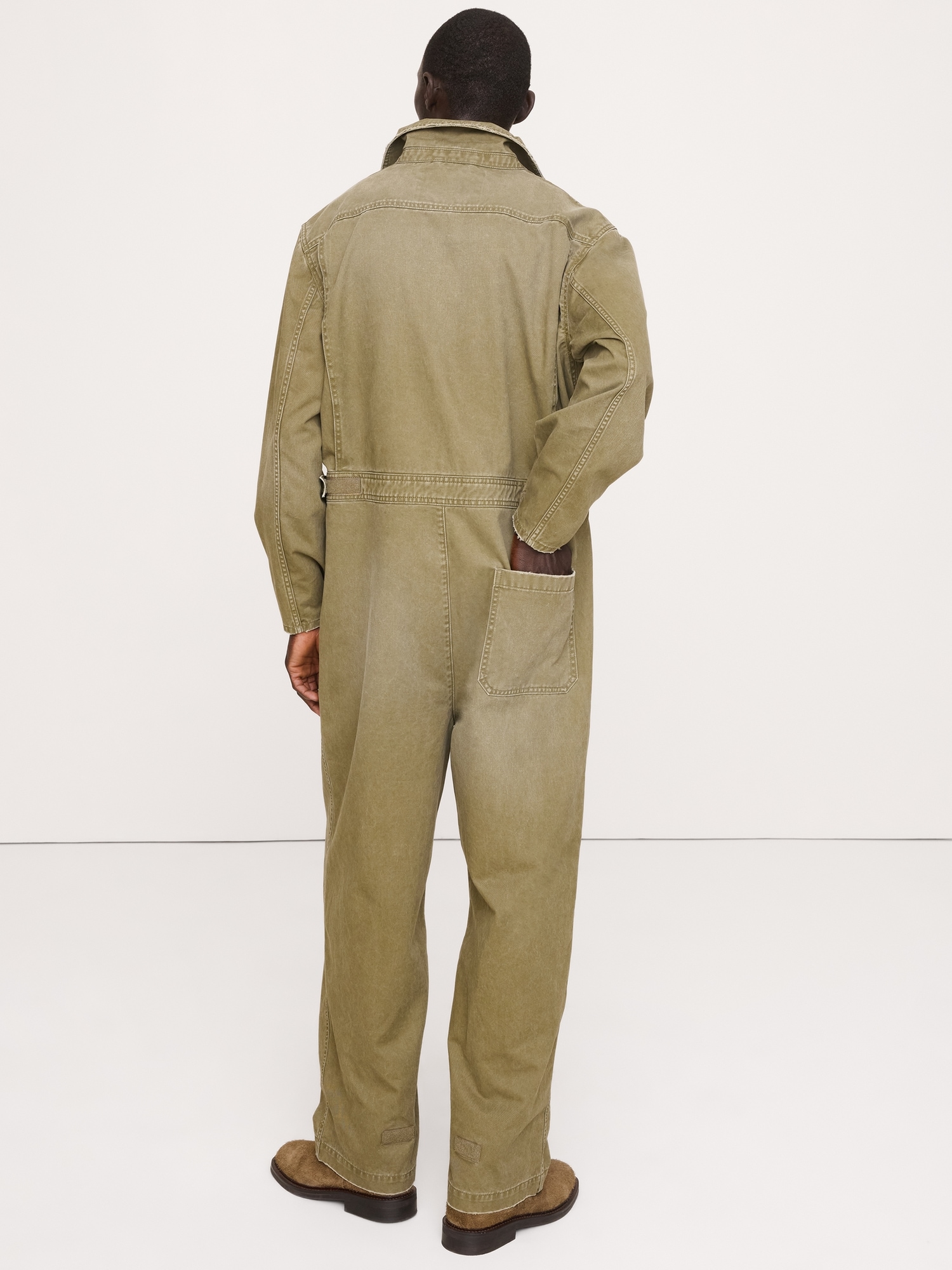 Image number 2 showing, Cotton Twill Utility Jumpsuit