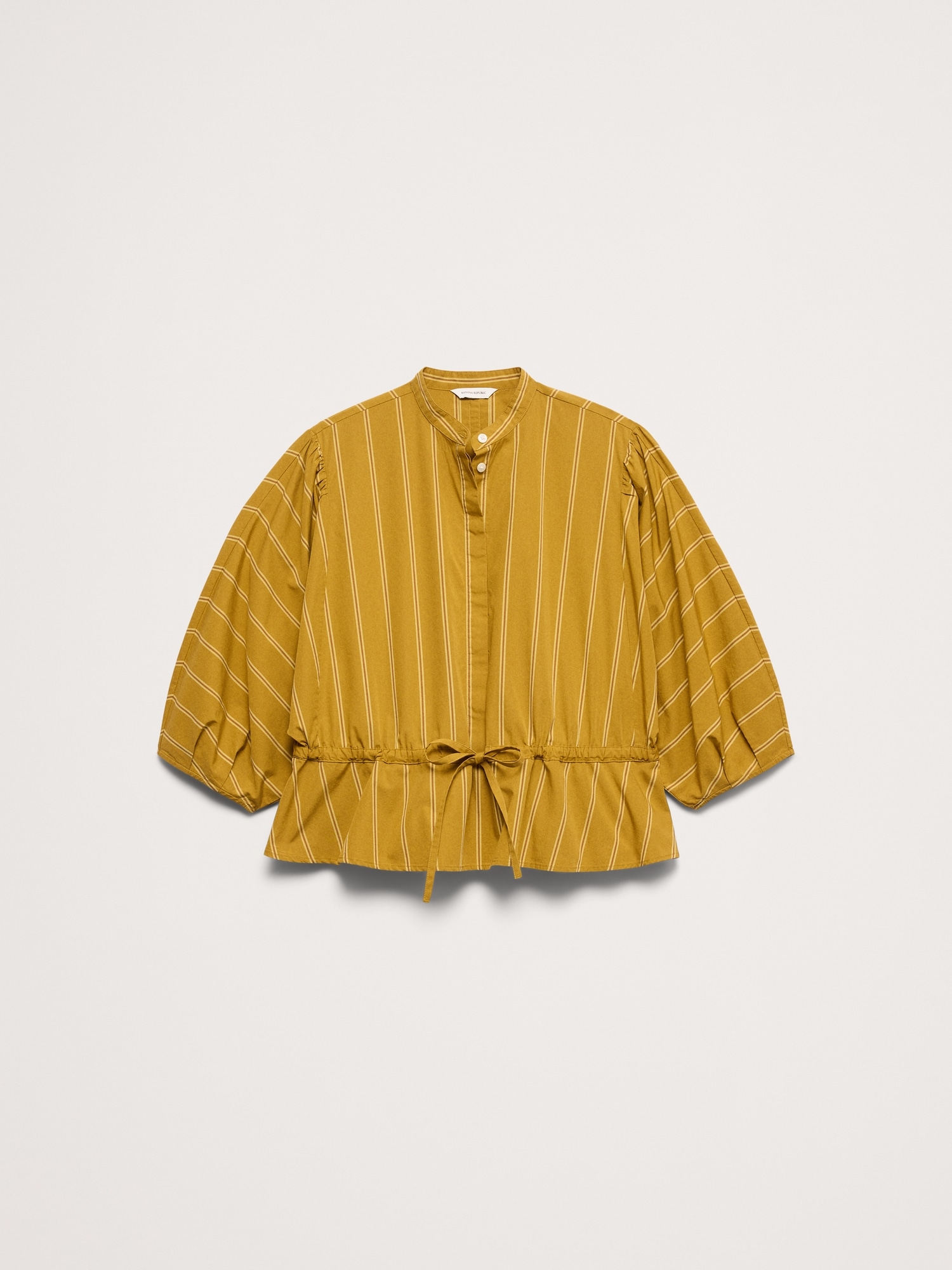 Image number 4 showing, Cotton Poplin Tie-Waist Top