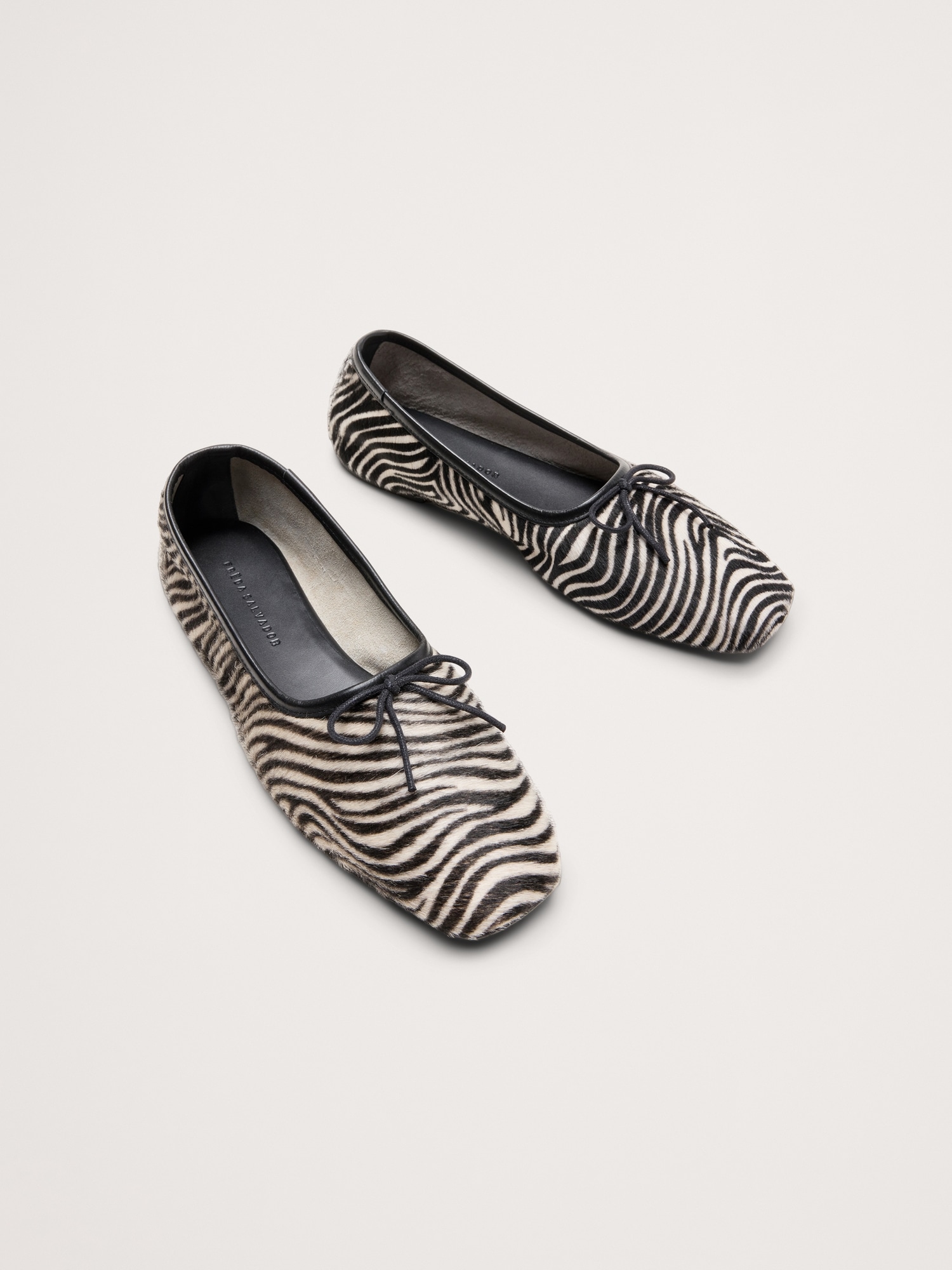 Image number 3 showing, Jada Zebra Square-Toe Ballet Flat By Freda Salvador