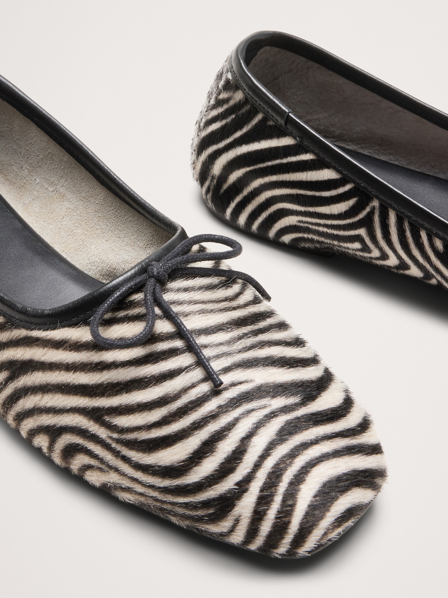 Image number 6 showing, Jada Zebra Square-Toe Ballet Flat By Freda Salvador