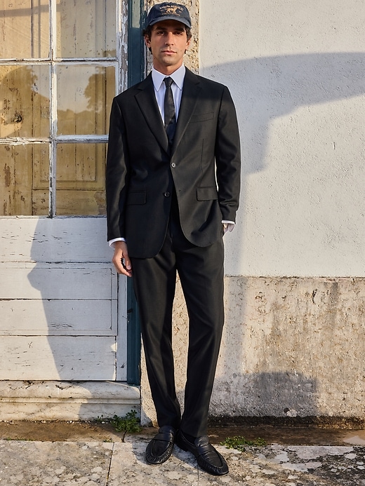 Signature Italian Hopsack Suit Pant | Banana Republic