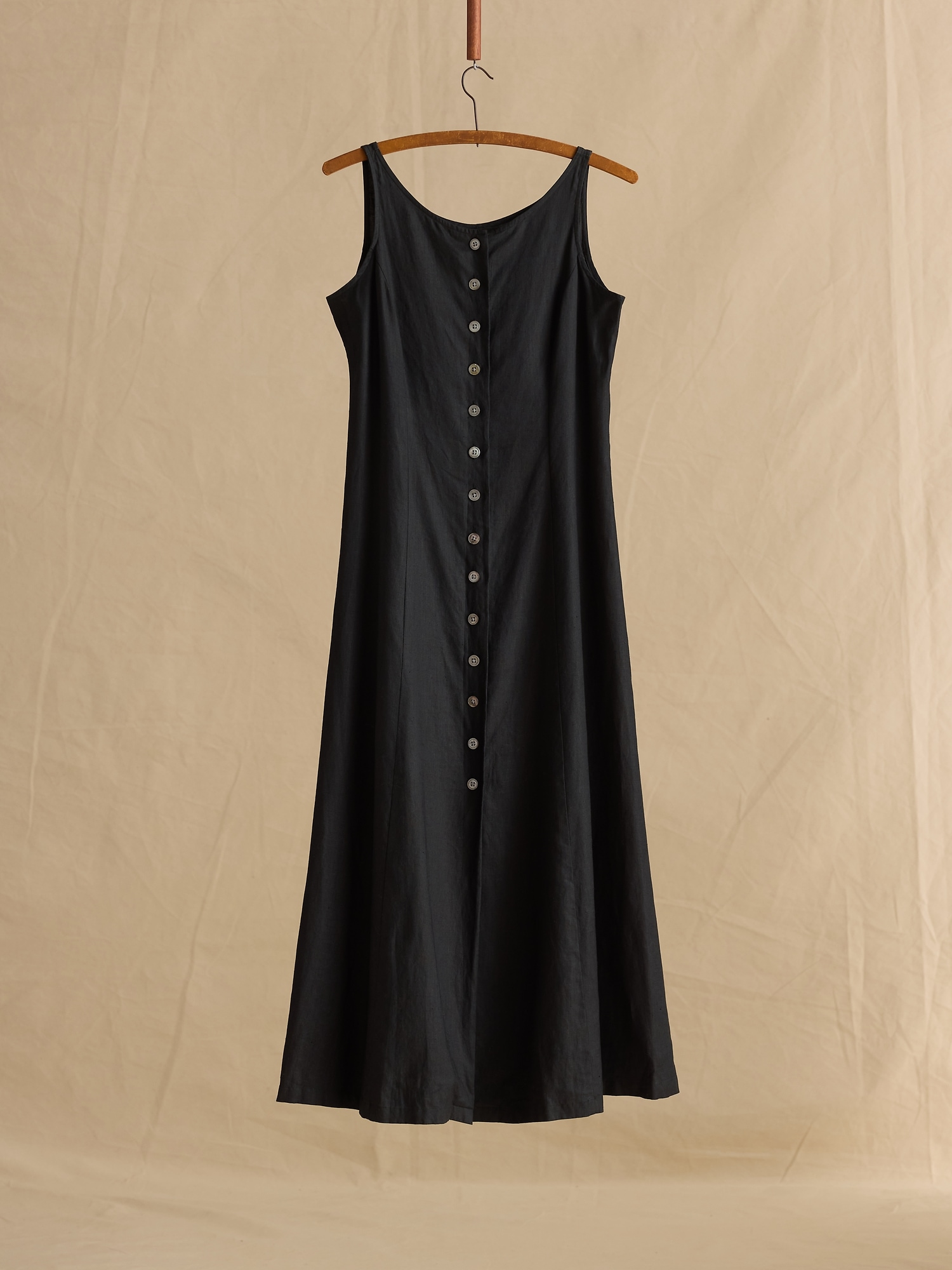 banana republic black midi dress Archive Linen Button-Down Midi Dress Women's Size 6