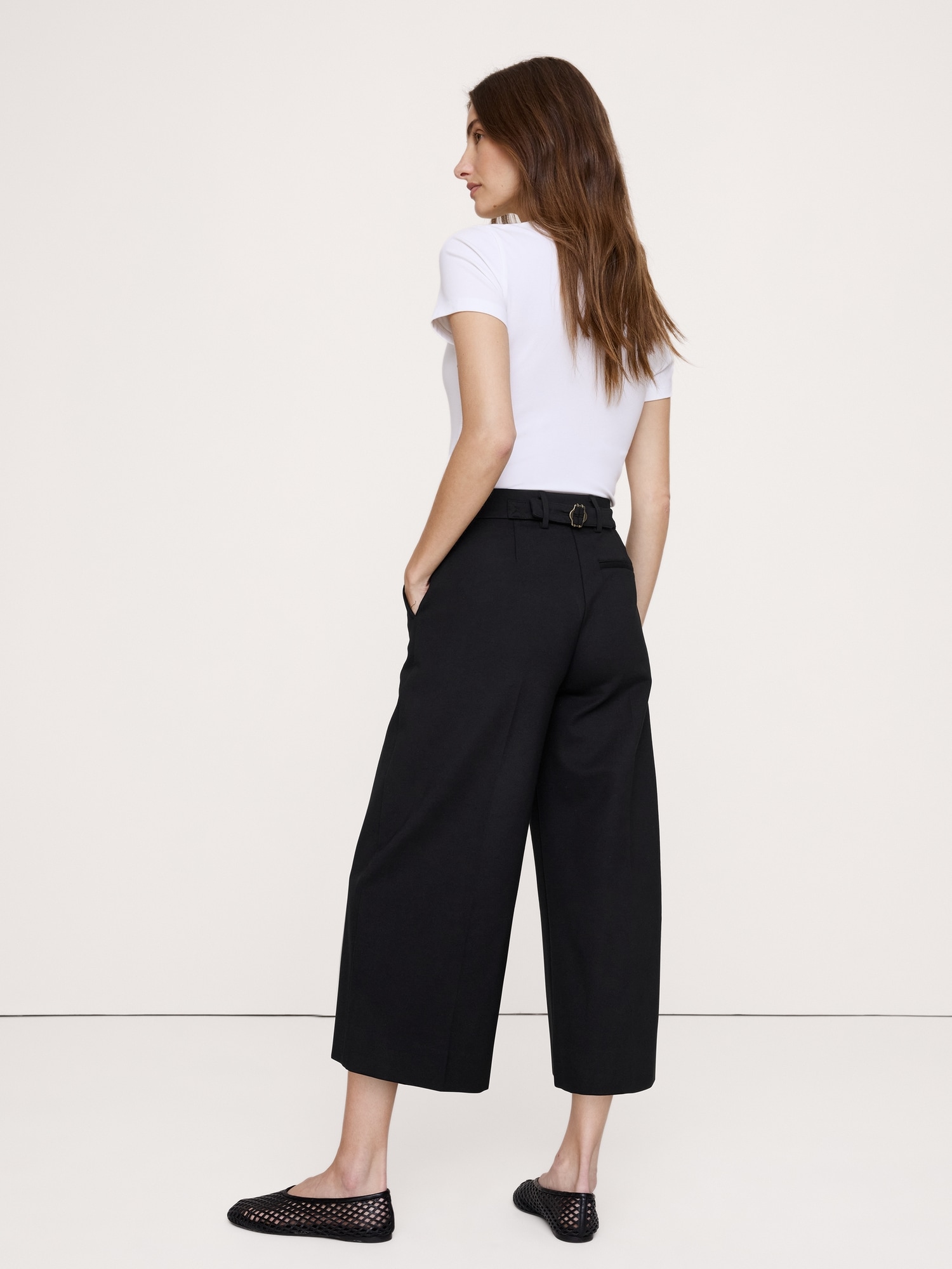Image number 5 showing, High-Rise Ponte Culotte
