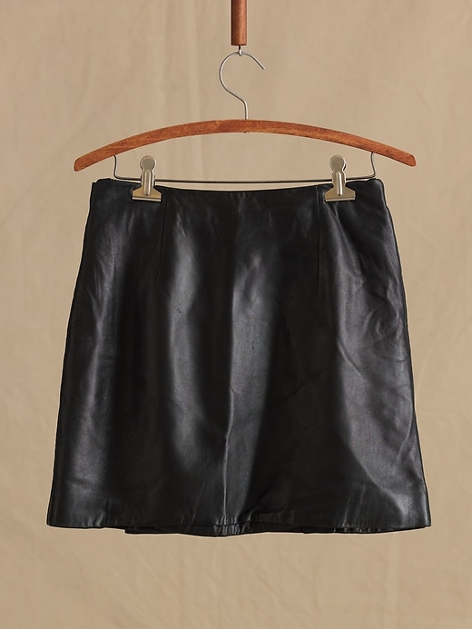 Archive Leather Wrap Mini Skirt Women's Size 4 | Banana Republic