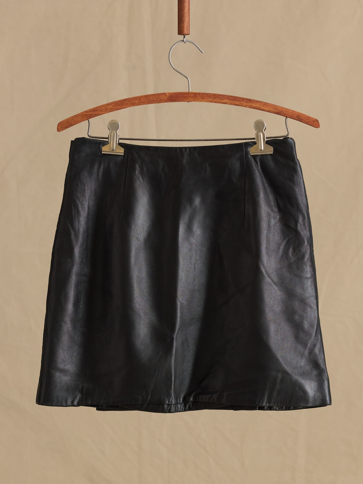 Image number 2 showing, Archive Leather Wrap Mini Skirt Women's Size 4