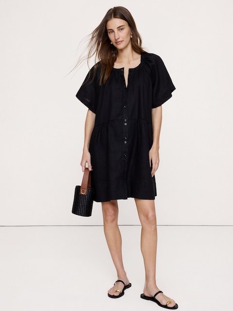 Button-Up Mini Dress
