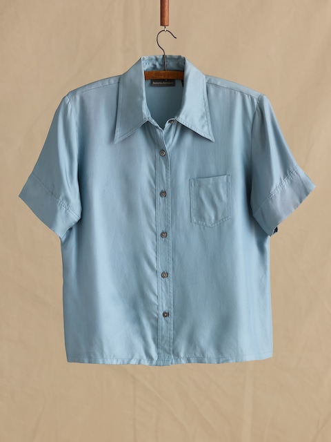 Archive Silk Collared Top Women's Size M