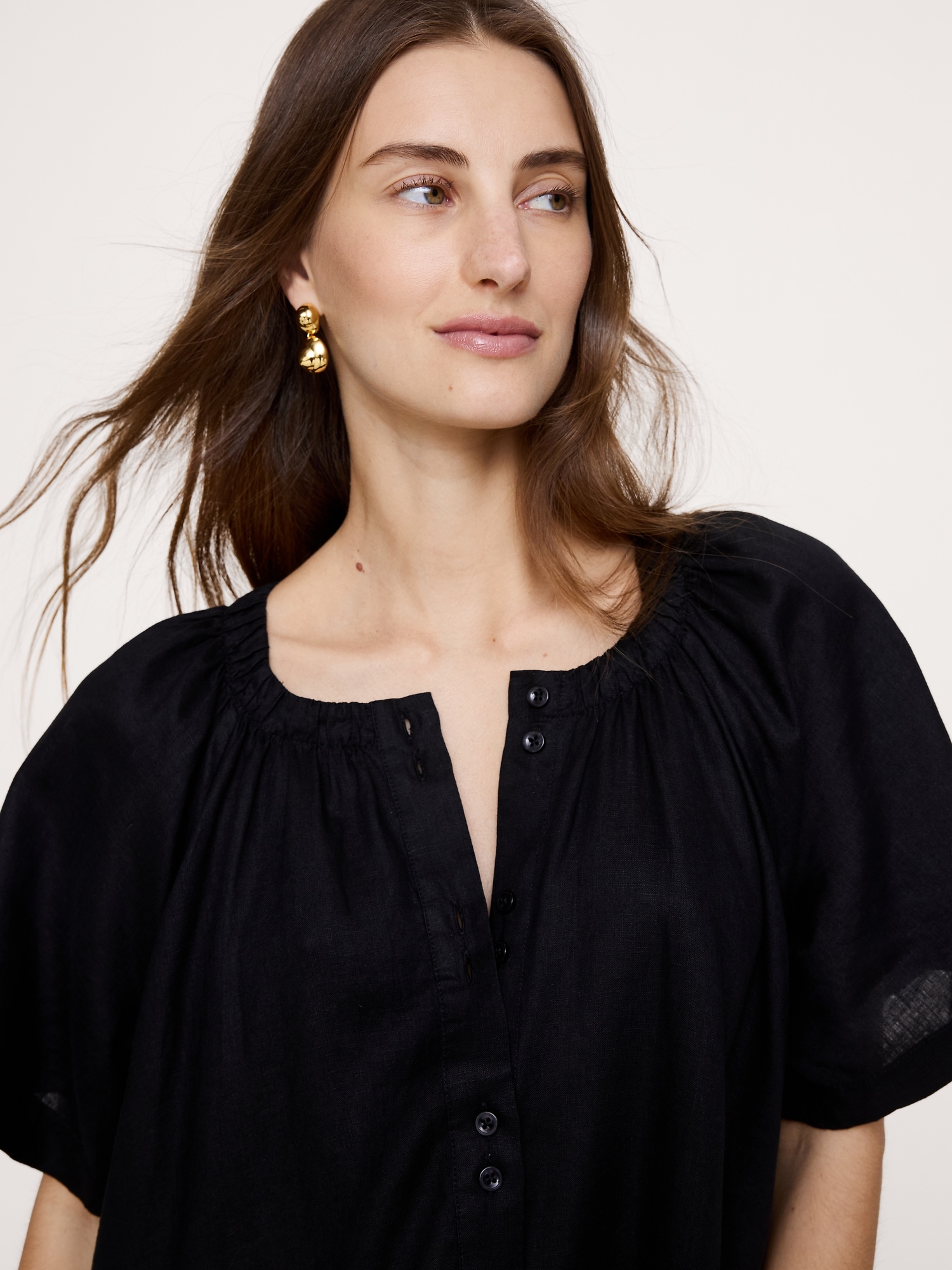 Image number 4 showing, Button-Up Mini Dress