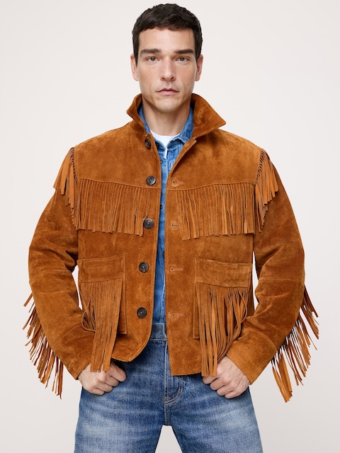 Suede Fringe Jacket