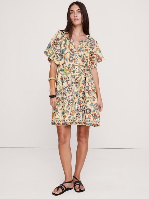 Button-Up Mini Dress