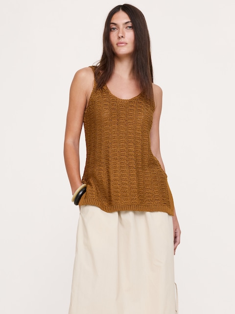 Coastal Cotton Scoop-Neck Sweater Tunic