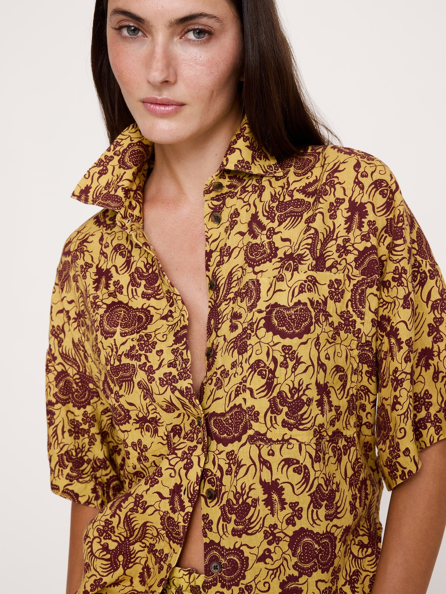Image number 4 showing, Linen Short-Sleeve Shirt