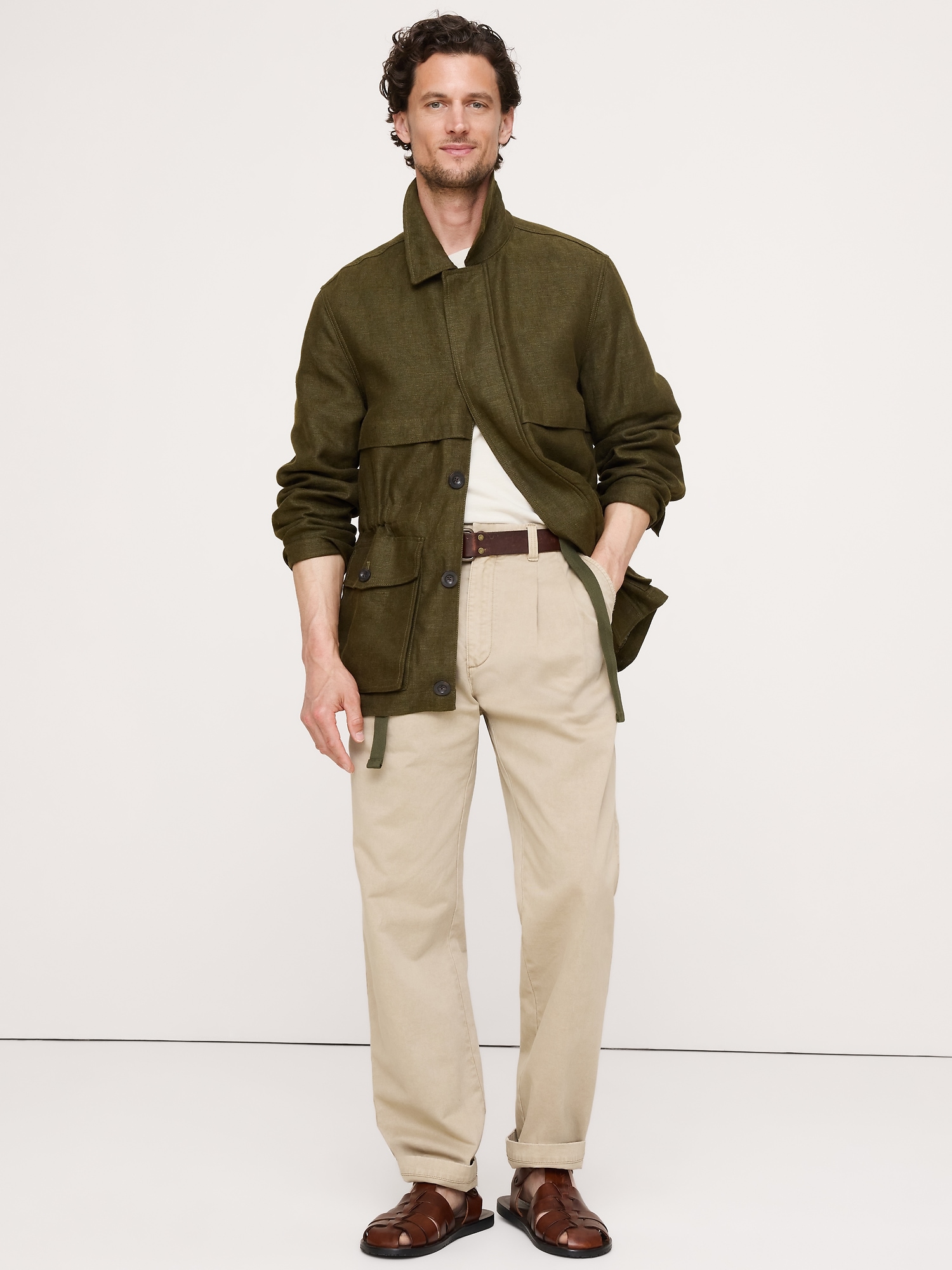 Image number 1 showing, Archive Reissue Straight Pleated Chino