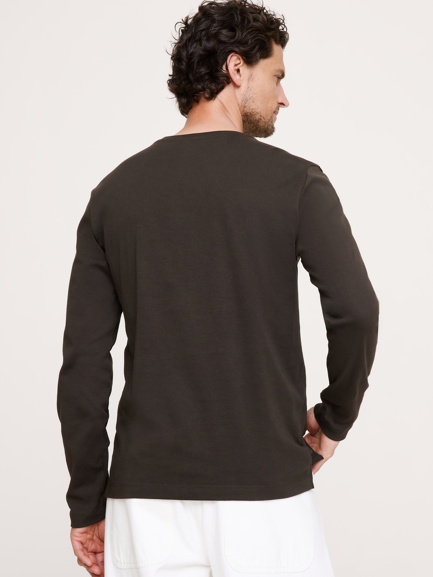 Image number 2 showing, Luxury-Touch Long-Sleeve T-Shirt