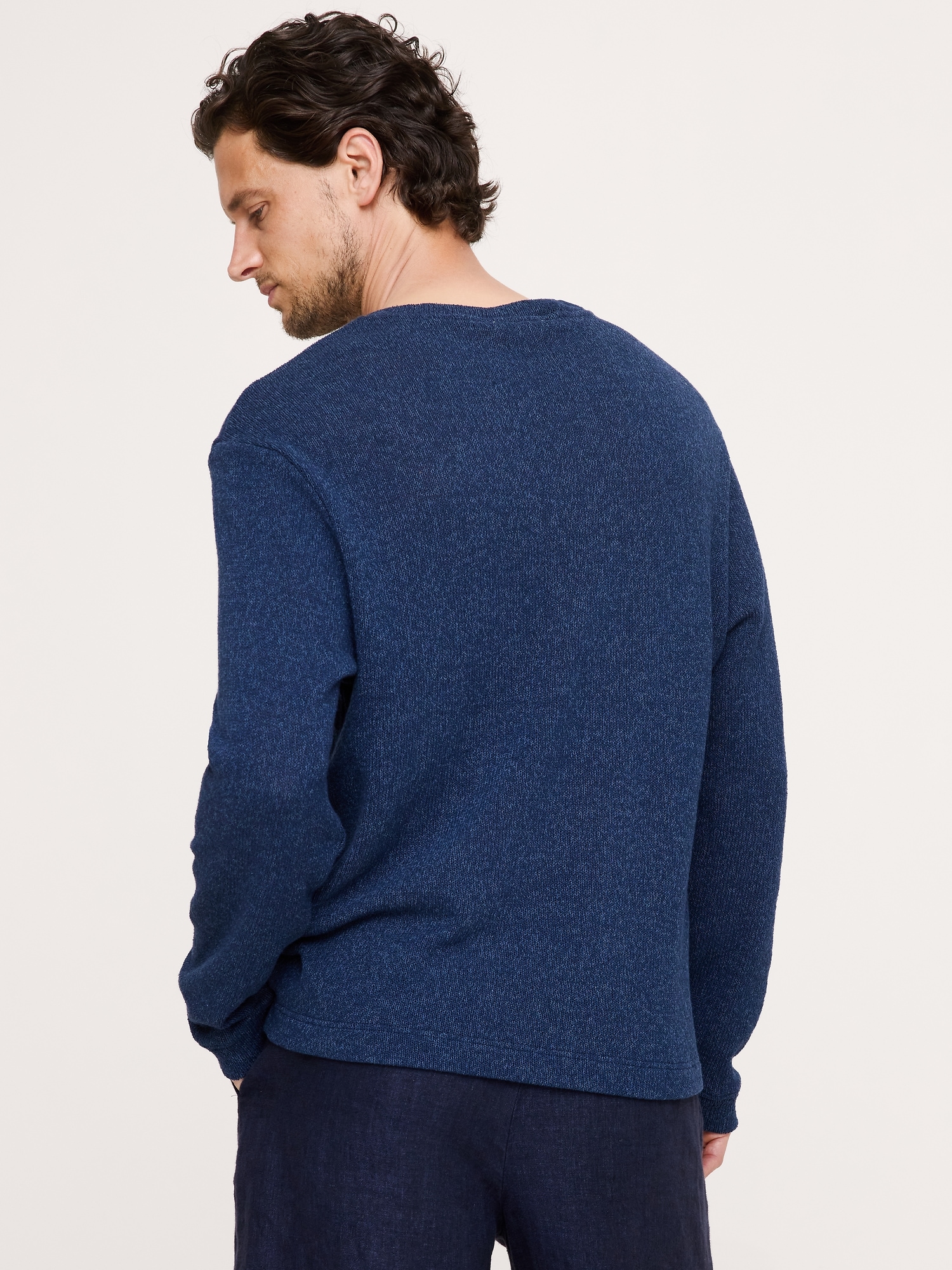 Image number 2 showing, Marled Notch-Neck T-Shirt