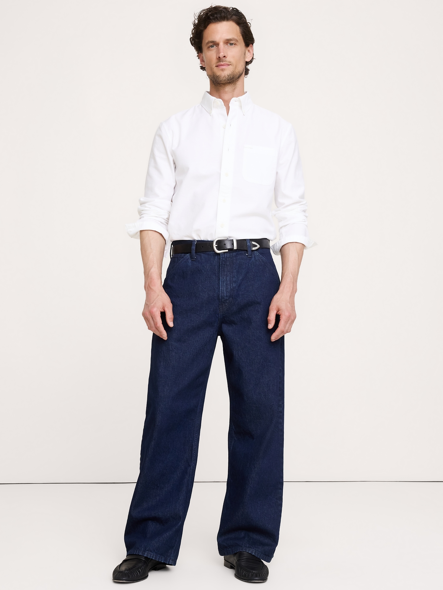 Standard-Fit Cotton Oxford Shirt - thumbnail 7