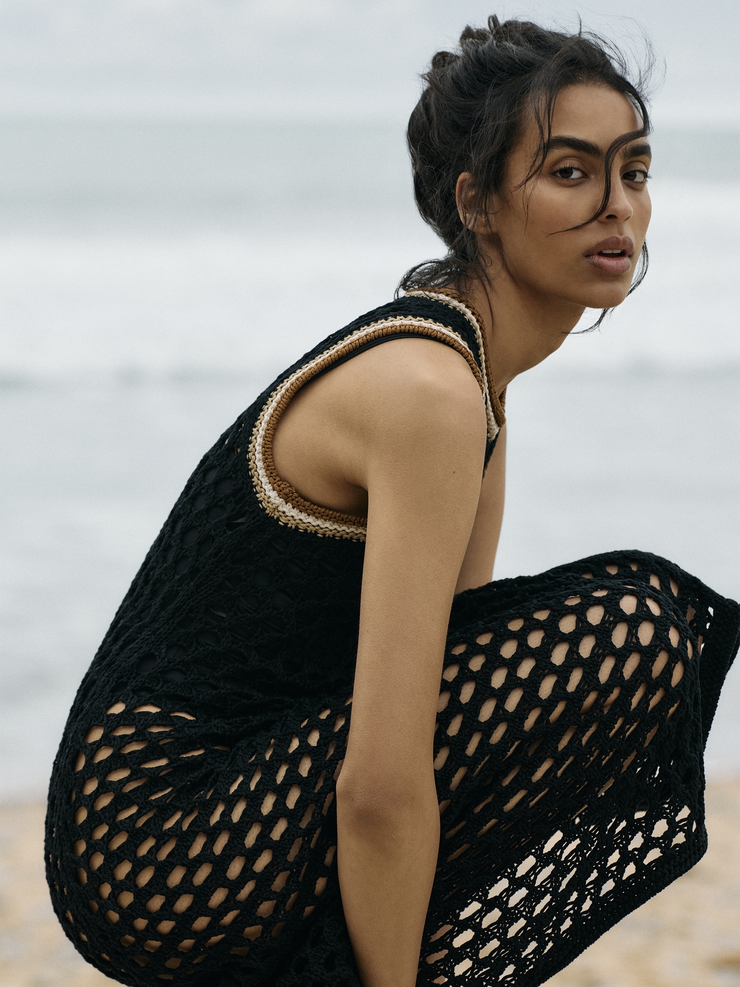 Image number 6 showing, Cotton Crochet Maxi Dress