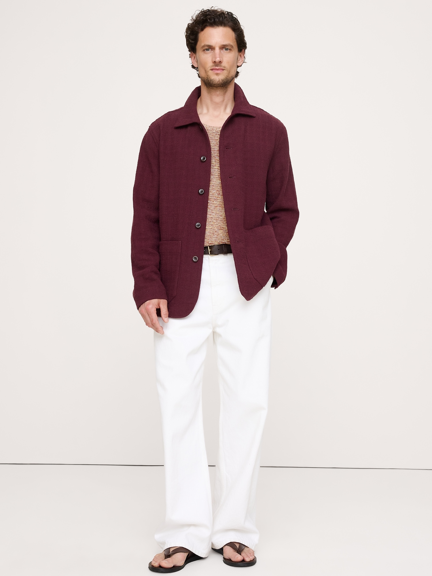 Image number 4 showing, Basketweave Shirt Jacket