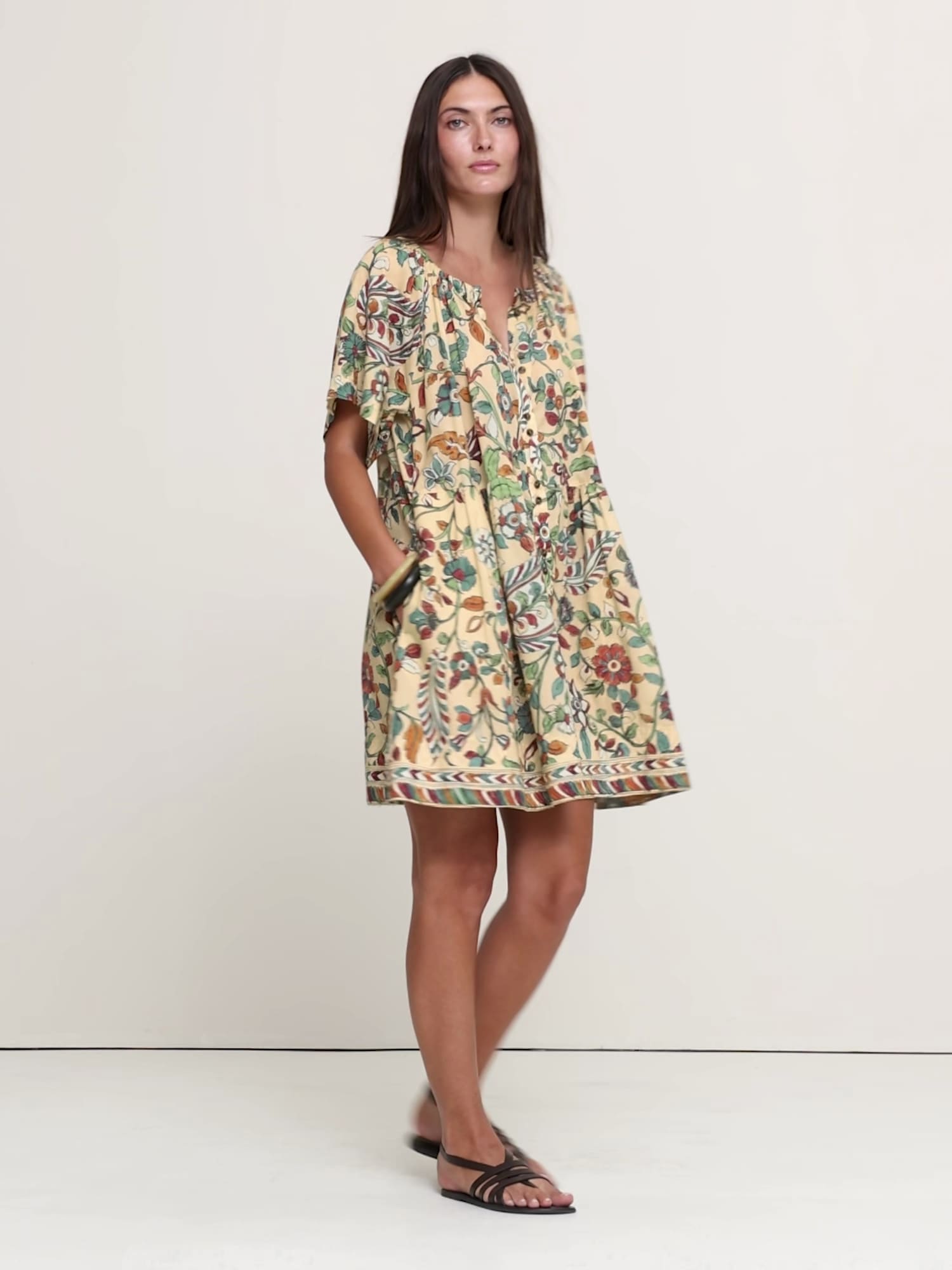 Button-Up Mini Dress - thumbnail 7
