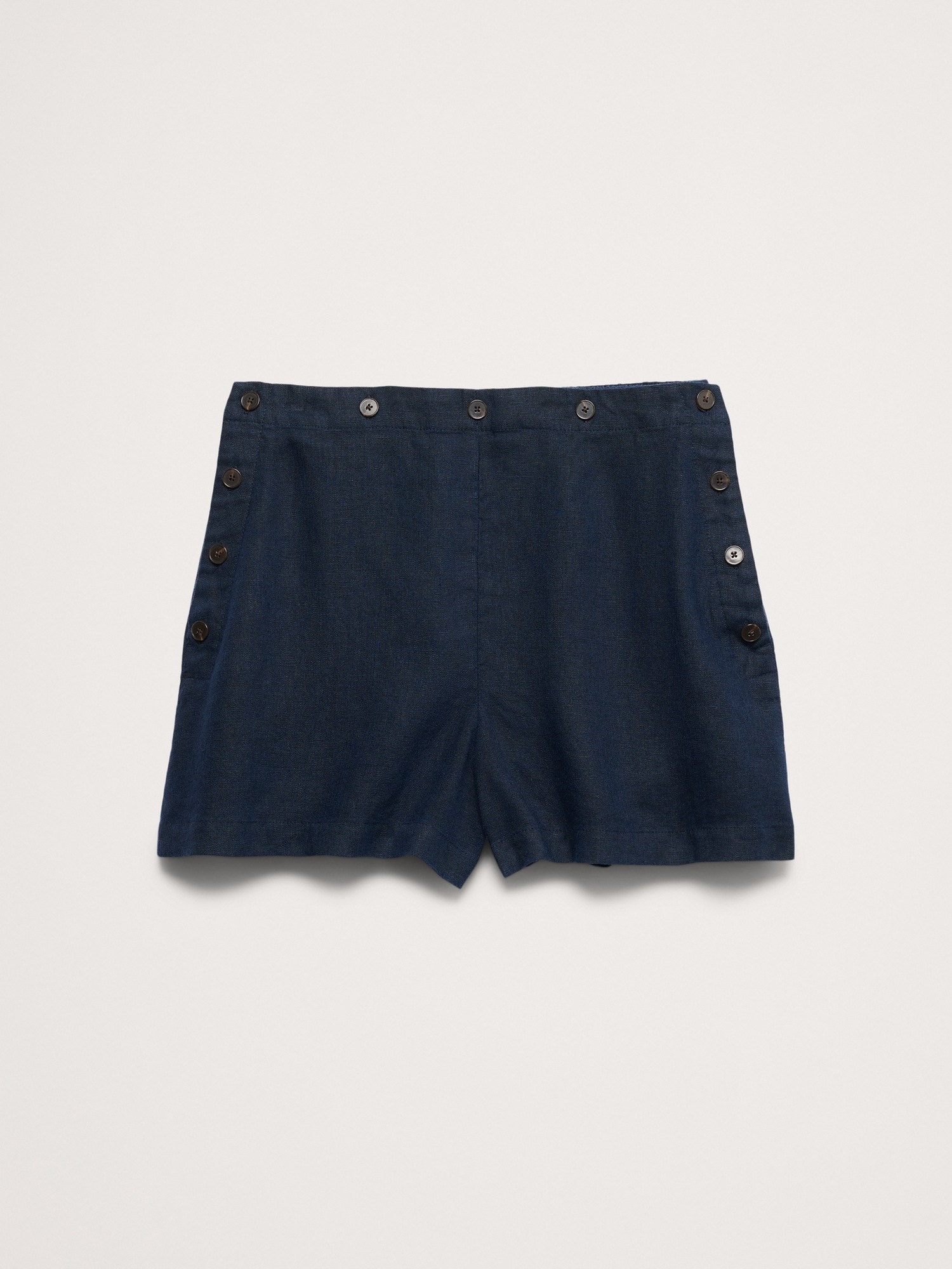 Image number 5 showing, 3.5" Linen Pull-On Sailor Short