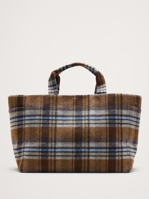 Plaid Airplane Tote By Hat Attack