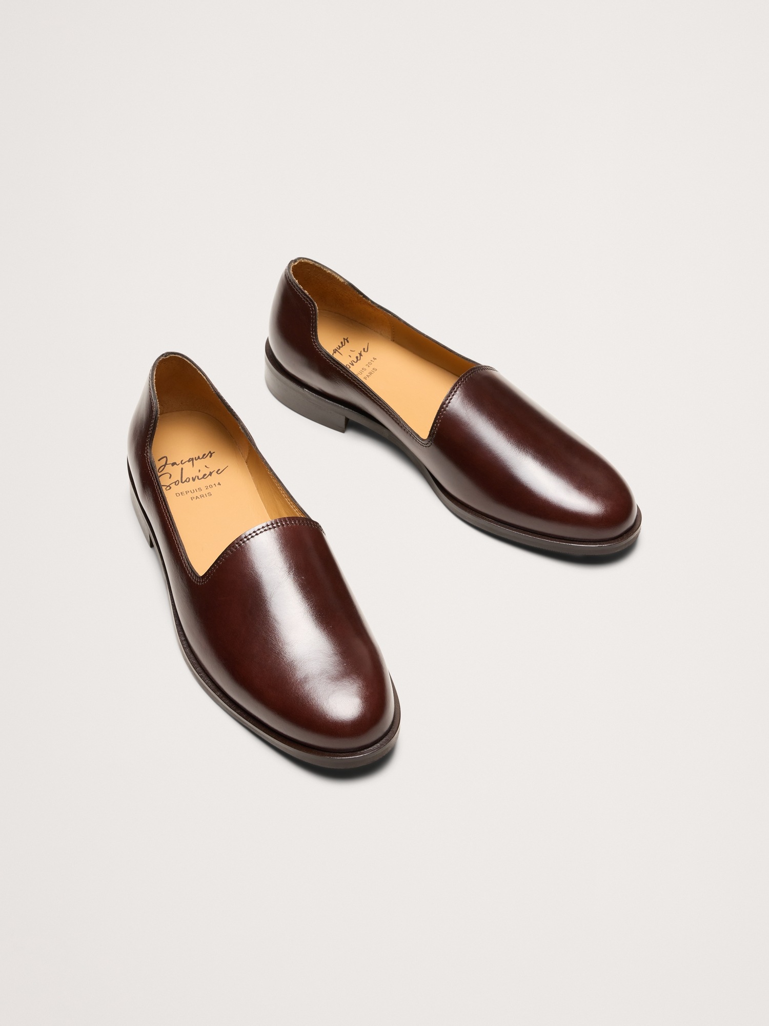 Мужские туфли Jacques Solovière Slim Loafer, цвет: Тёмный коричневый — фото 3