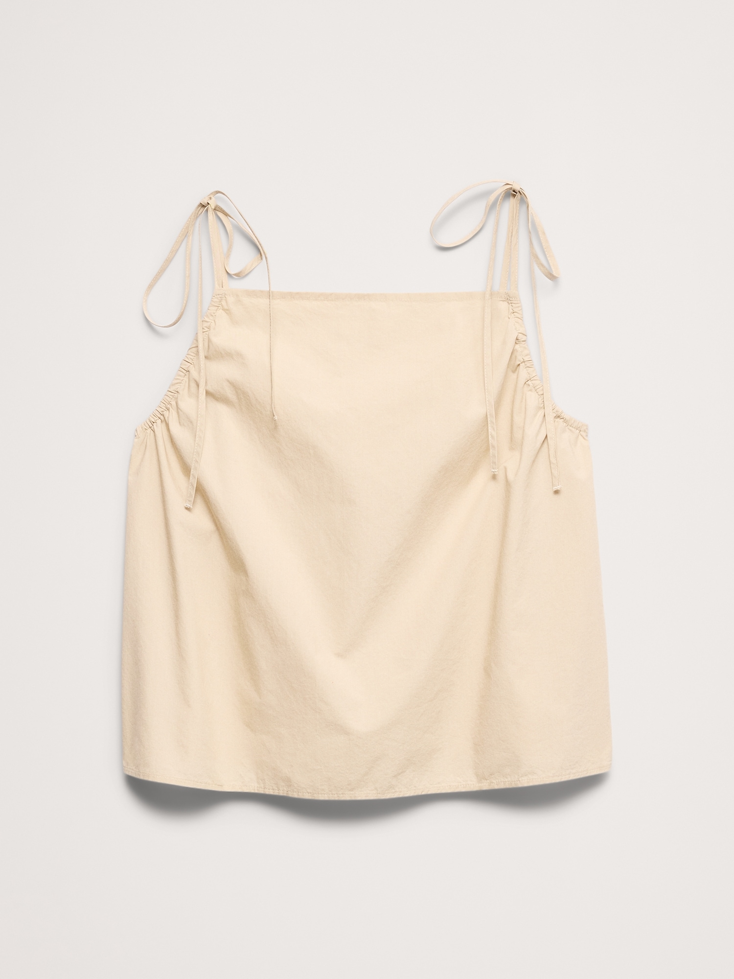 Image number 4 showing, Cotton Poplin Tie-Strap Tank