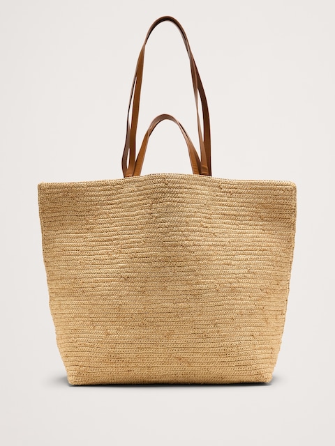 Raffia Straw Tote